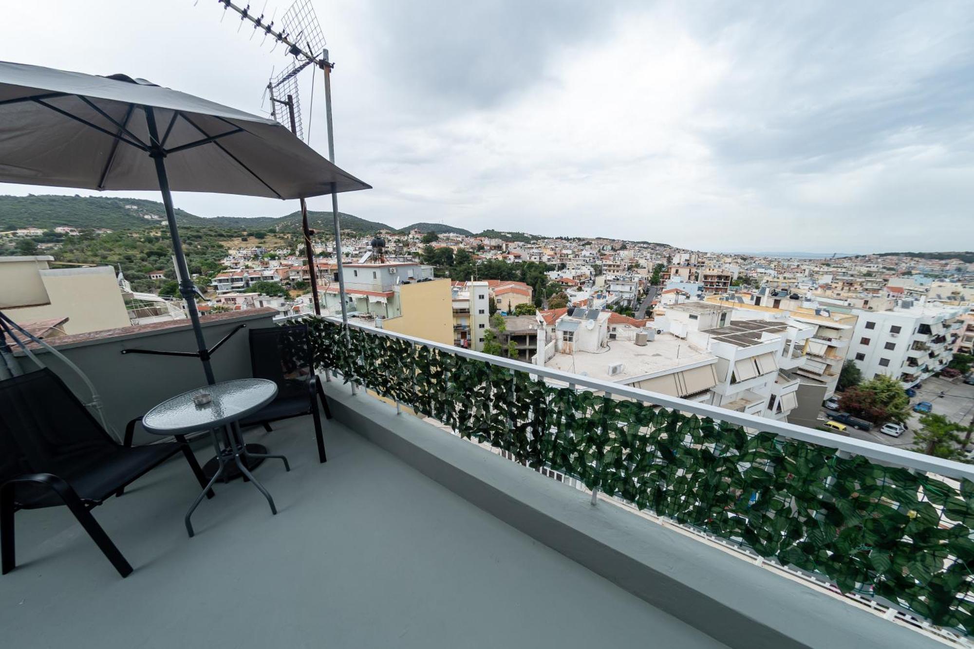 Loft Life Studio, With 360 View Of Mytilene Apartment Exterior photo